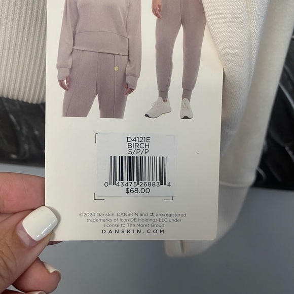 Danskin Cream Cowl Neck Sweater with Turtleneck Style - Picture 3 of 3